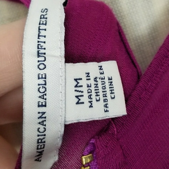 American Eagle Outfitters Magenta Racerback Tank . - Picture 3 of 4